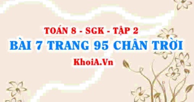 Bài 7 trang 95 Toán 8 Chân trời sáng tạo Tập 2